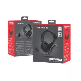 Genesis TORON 301 Gaming slušalice/Stereo/Jack/Žičane/Stalak/Crna