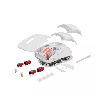 Genesis bežični gaming miš ZIRCON XIII/Gaming/Optički/26.000 DPI/Bežični USB/Bijeli