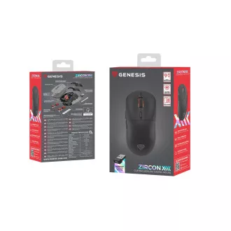 Genesis bežični gaming miš ZIRCON XIII/Gaming/Optički/26.000 DPI/Bežični USB/Crni Genesis bežični gaming miš ZIRCON XIII/Gaming/Optički/26.000 DPI/Bežični USB/Crni
