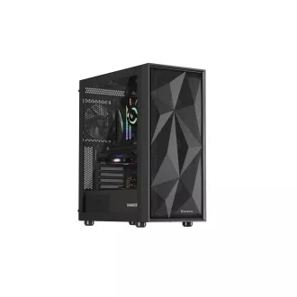 Kućište za računalo Genesis DIAXID 605F/Midi Tower/Prozirno/Crno