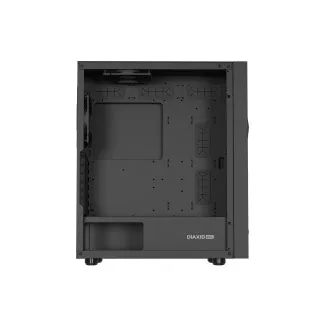 Kućište za računalo Genesis DIAXID 605F/Midi Tower/Prozirno/Crno