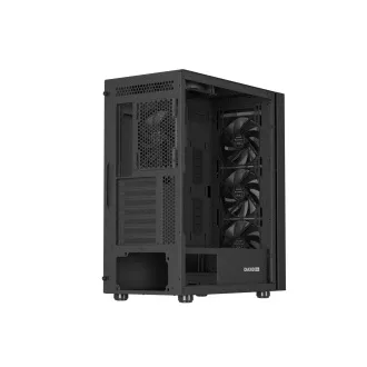 Kućište za računalo Genesis DIAXID 605F/Midi Tower/Prozirno/Crno