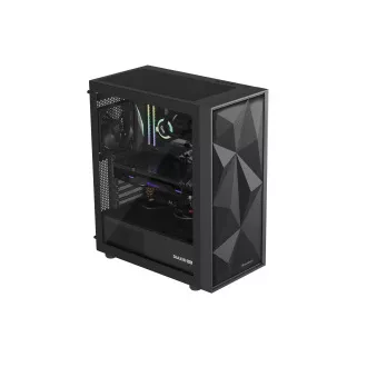 Kućište za računalo Genesis DIAXID 605F/Midi Tower/Prozirno/Crno