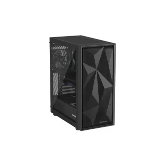 Kućište za računalo Genesis DIAXID 605F/Midi Tower/Prozirno/Crno