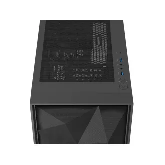 Kućište za računalo Genesis DIAXID 605F/Midi Tower/Prozirno/Crno