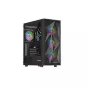 Kućište za računalo Genesis DIAXID 605 ARGB/Midi Tower/Transpar./Crna