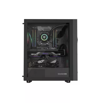 Kućište za računalo Genesis DIAXID 605 ARGB/Midi Tower/Transpar./Crna