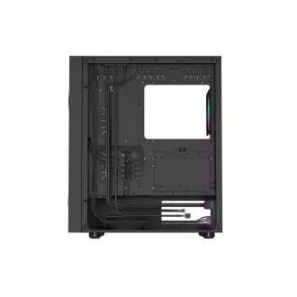 Kućište za računalo Genesis DIAXID 605 ARGB/Midi Tower/Transpar./Crna