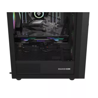Kućište za računalo Genesis DIAXID 605 ARGB/Midi Tower/Transpar./Crna