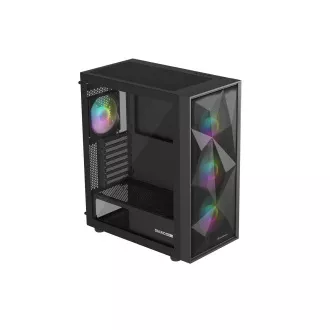 Kućište za računalo Genesis DIAXID 605 ARGB/Midi Tower/Transpar./Crna