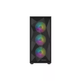 Kućište za računalo Genesis DIAXID 605 ARGB/Midi Tower/Transpar./Crna