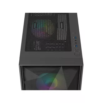 Kućište za računalo Genesis DIAXID 605 ARGB/Midi Tower/Transpar./Crna