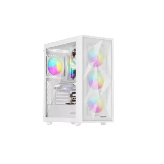 Kućište za računalo Genesis DIAXID 605 ARGB/Midi Tower/Transpar./Bijelo