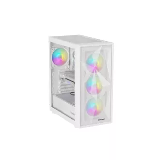 Kućište za računalo Genesis DIAXID 605 ARGB/Midi Tower/Transpar./Bijelo