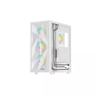Kućište za računalo Genesis DIAXID 605 ARGB/Midi Tower/Transpar./Bijelo