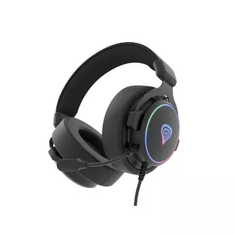 Genesis NEON 764/7.1/USB/žičane/stalne/crne gaming slušalice