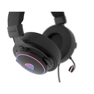 Genesis NEON 764/7.1/USB/žičane/stalne/crne gaming slušalice
