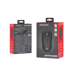 Genesis gaming miš KRYPTON 660/Gaming/Optički/12.000 DPI/Žični USB-A/Crni Genesis gaming miš KRYPTON 660/Gaming/Optički/12.000 DPI/Žični USB-A/Crni