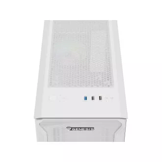 Kućište za računalo Genesis IRID 503 ARGB LITE/Mini Tower/Prozirno/Bijelo Kućište za računalo Genesis IRID 503 ARGB LITE/Mini Tower/Prozirno/Bijelo