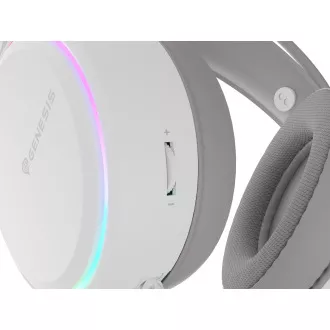 Gaming slušalice s mikrofonom Genesis NEON 613 G2/Utičnica/Stalak/bijele