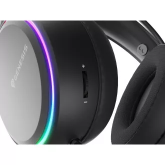 Gaming slušalice s mikrofonom Genesis NEON 613 G2/Utičnica/Stojalo/Crna