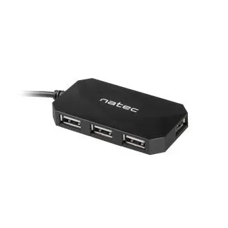 Natec Locust hub 4x USB 2.0 HUB, crni Natec Locust hub 4x USB 2.0 HUB, crni