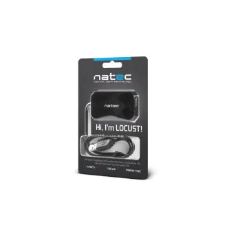 Natec Locust hub 4x USB 2.0 HUB, crni Natec Locust hub 4x USB 2.0 HUB, crni