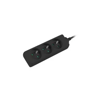 Lanberg PS0 produžni kabel, 3 utičnice, 3m, crni Lanberg PS0 produžni kabel, 3 utičnice, 3m, crni