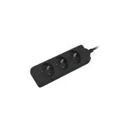 Lanberg PS0 produžni kabel, 3 utičnice, 3m, crni