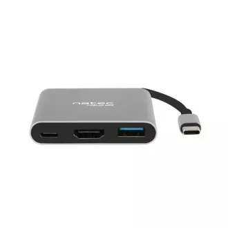 Natec multiport adapter Fowler MINI USB-C PD, USB 3.0, HDMI 4K