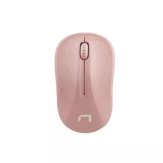 Natec optički miš TOUCAN/1600 DPI/Travel/Optički/1600 DPI/Bežični USB/Bijelo-roza