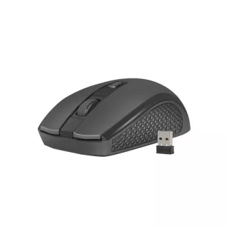 Natec optički miš JAY 2/1600 DPI/Office/Optički/1600 DPI/Bežični USB/Crni