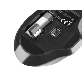 Natec optički miš BLACKBIRD 2/1600 DPI/Office/Optički/1600 DPI/Bežični USB/Crni