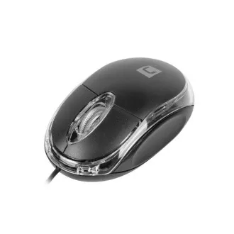 Natec optički miš VIREO 2/1000 DPI/uredski/optički/1000 DPI/žičani USB/crni