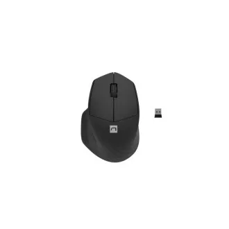 Natec optički miš SISKIN 2/Office/Optički/Za dešnjake/1600 DPI/USB+BT/Crni Natec optički miš SISKIN 2/Office/Optički/Za dešnjake/1600 DPI/USB+BT/Crni