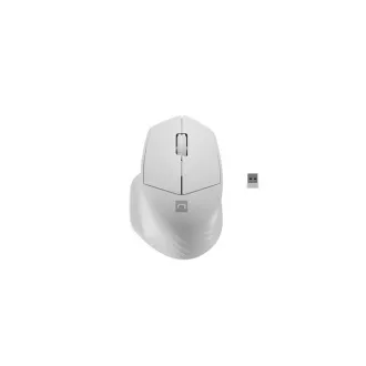 Natec optički miš SISKIN 2/Office/Optički/Za dešnjake/1600 DPI/USB+BT/Bijeli