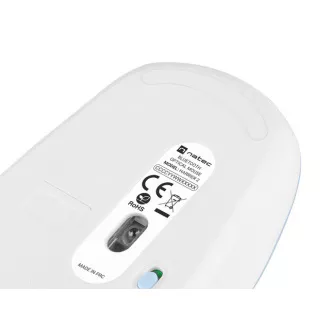 Natec optički miš HARRIER 2/1600 DPI/Office/Optički/1600 DPI/Bežični Bluetooth/Svijetlo plava