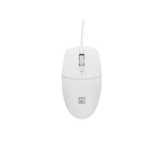 Natec optički miš RUFF 2/1000 DPI/Office/Optički/1000 DPI/Žični USB/Bijeli