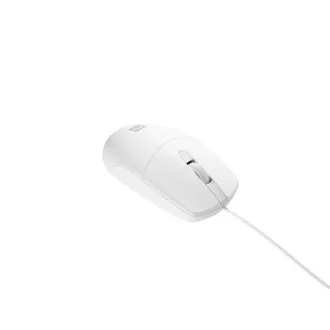 Natec optički miš RUFF 2/1000 DPI/Office/Optički/1000 DPI/Žični USB/Bijeli