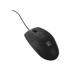 Natec optički miš RUFF 2/1000 DPI/Office/Optički/1000 DPI/Žični USB/Crni