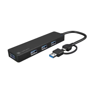 Natec MAYFLY 4xUSB-A 3.0 HUB hub + USB-A adapter