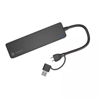Natec MAYFLY 4xUSB-A 3.0 HUB hub + USB-A adapter