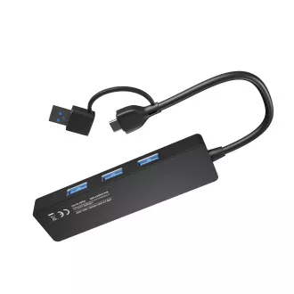 Natec MAYFLY 4xUSB-A 3.0 HUB hub + USB-A adapter