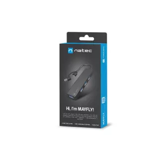 Natec MAYFLY 4xUSB-A 3.0 HUB hub + USB-A adapter
