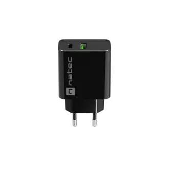 Univerzalni punjač Natec RIBERA 20W 1X USB-A + 1X USB-C, crni
