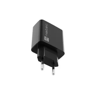 Univerzalni punjač Natec RIBERA 20W 1X USB-A + 1X USB-C, crni
