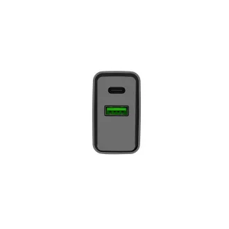 Univerzalni punjač Natec RIBERA 20W 1X USB-A + 1X USB-C, crni