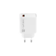 Univerzalni punjač Natec RIBERA 18W 1X USB-A, bijeli