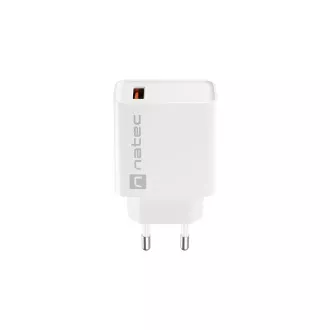 Univerzalni punjač Natec RIBERA 18W 1X USB-A, bijeli