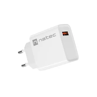 Univerzalni punjač Natec RIBERA 18W 1X USB-A, bijeli